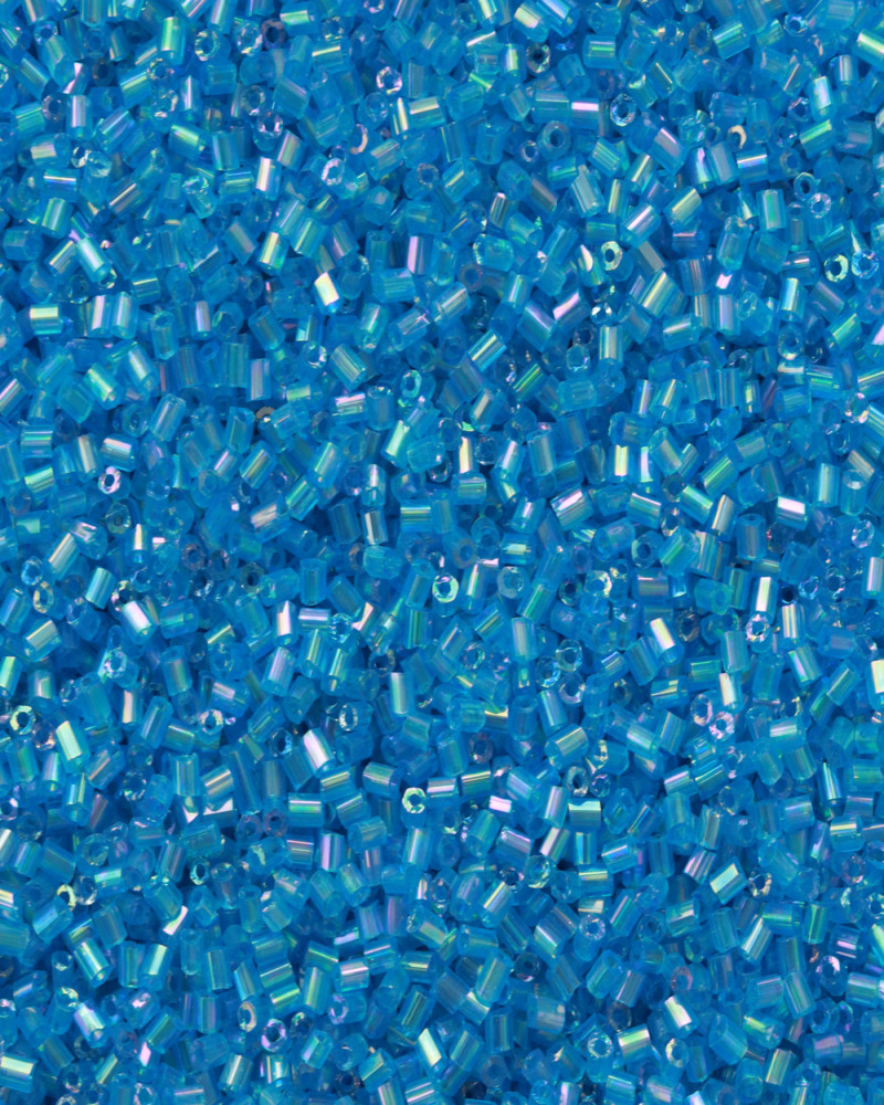 Mavi Kısa Boru Kesme Boncuk Boru0063