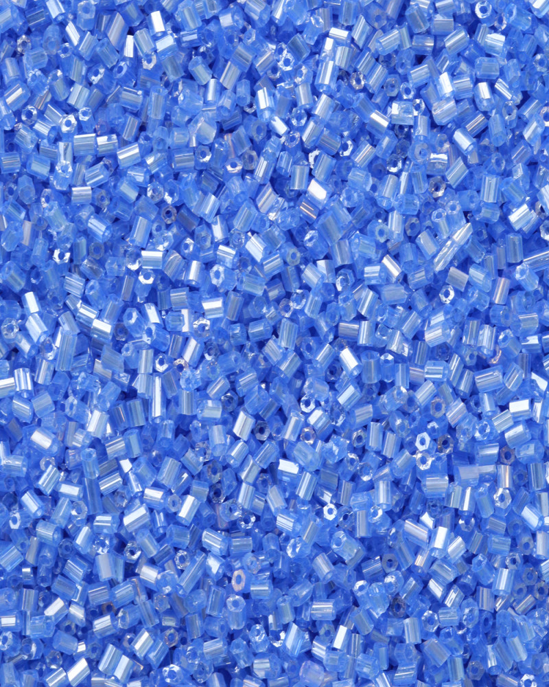 Açık Mavi Kısa Boru Kesme Boncuk Boru0068