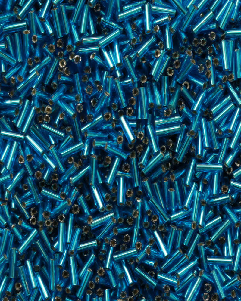 Mavi Uzun Boru Kesme Boncuk Boru0089