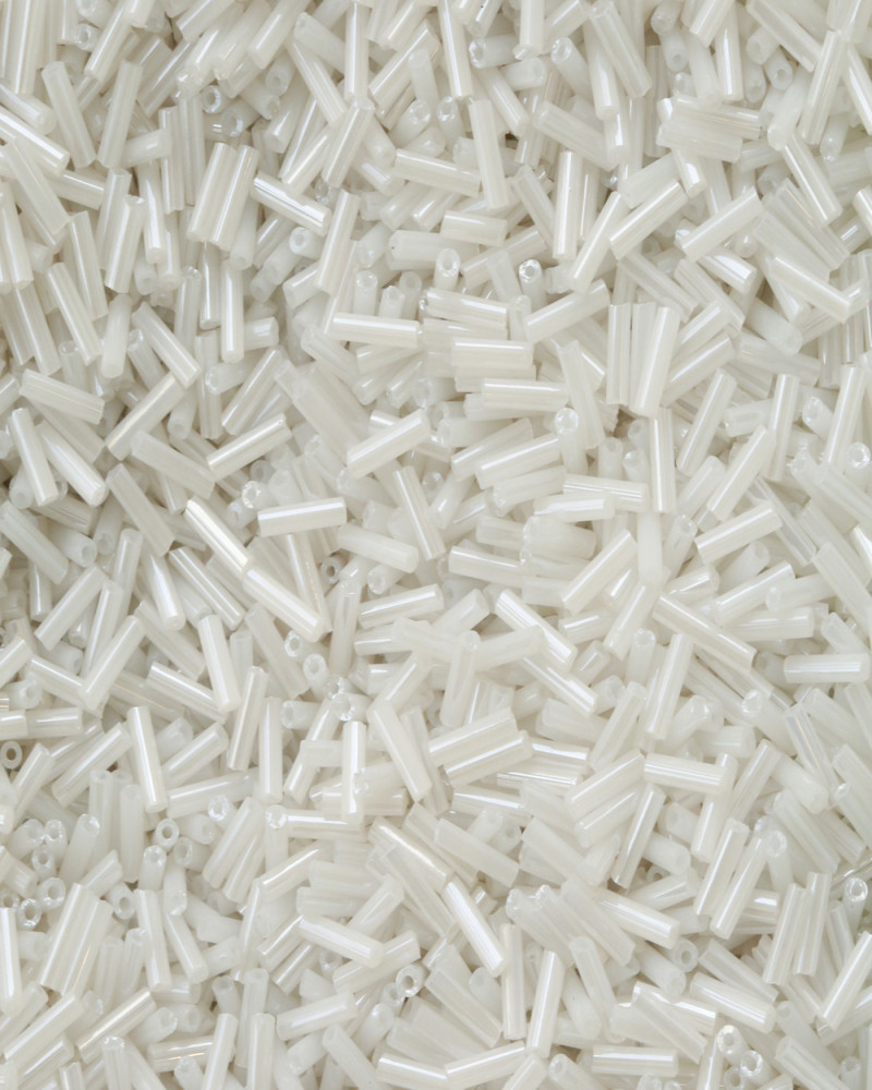 Beyaz Uzun Boru Kesme Boncuk Boru0091