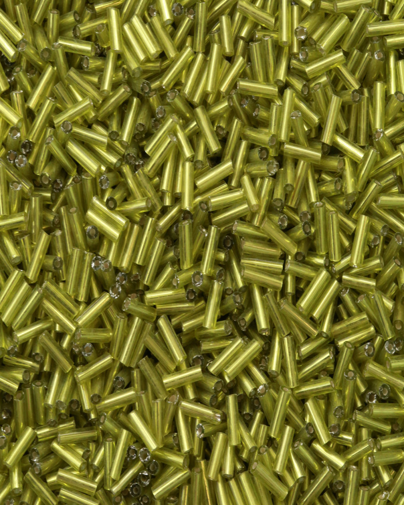 Yeşil Uzun Boru Kesme Boncuk Boru0097