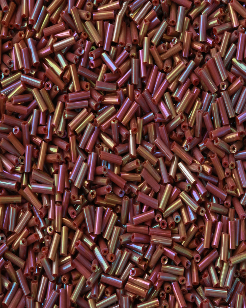 Alaca Mürdüm Uzun Boru Kesme Boncuk Boru0116