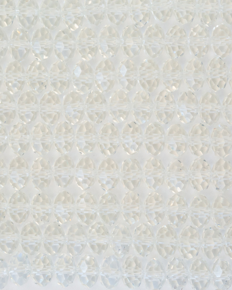 Şeffaf Beyaz 8mm Kristal Boncuklar Krs0262