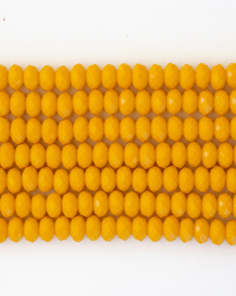 Sarı 6mm Kristal Boncuklar Krs0166
