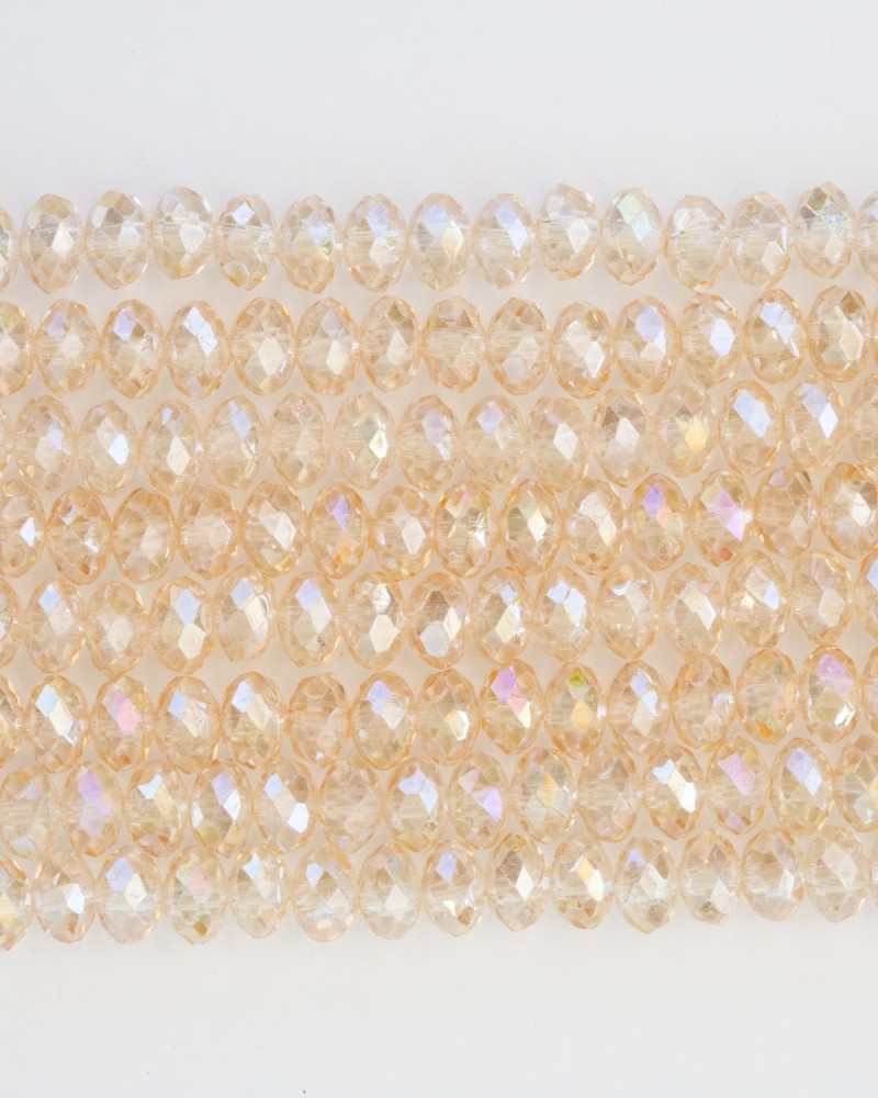 Uçuk Pembe 6mm Kristal Boncuklar Krs0167