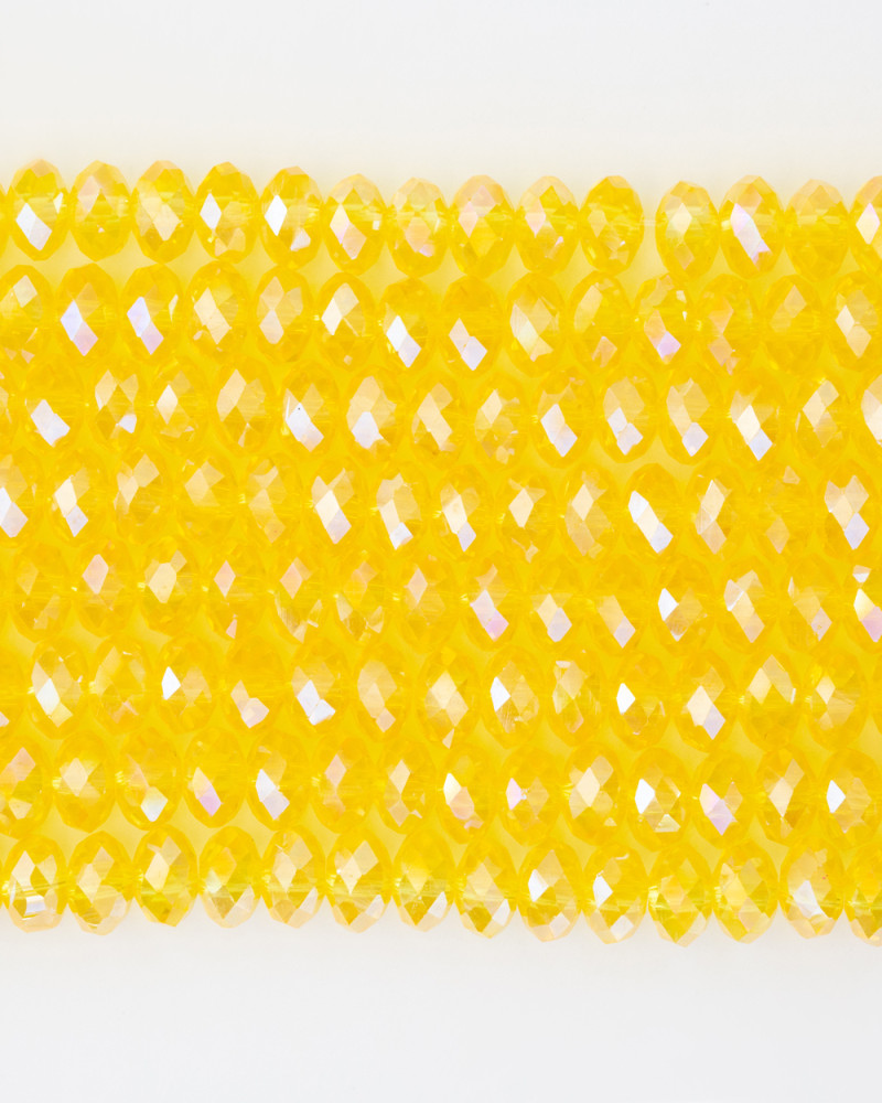 Sarı 6mm Kristal Boncuklar Krs0173