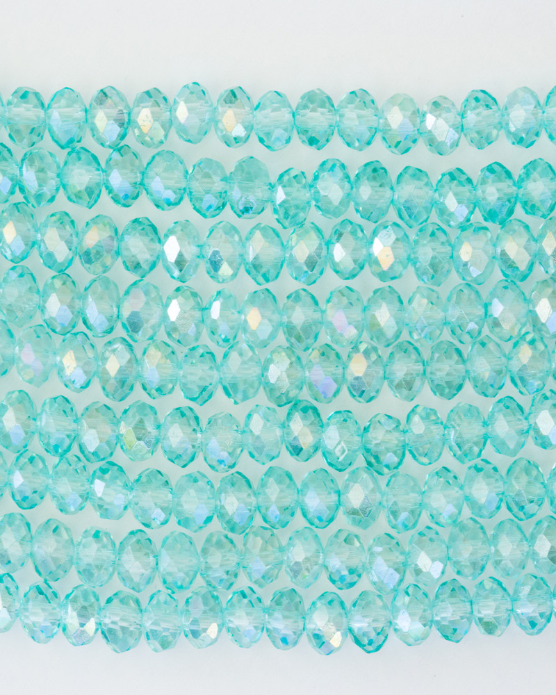 Su Yeşili 6mm Kristal Boncuklar Krs0183