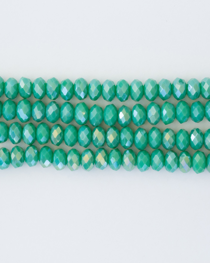 Yeşil 6mm Kristal Boncuklar Krs0185