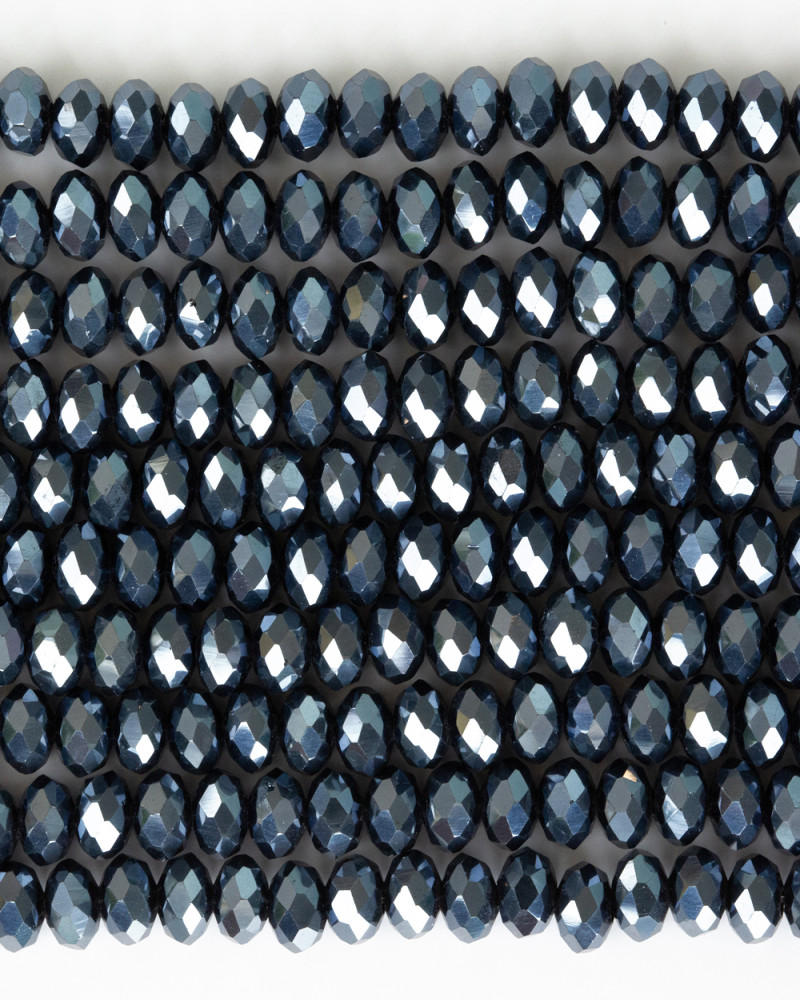 Antrasit 6mm Kristal Boncuklar Krs0191