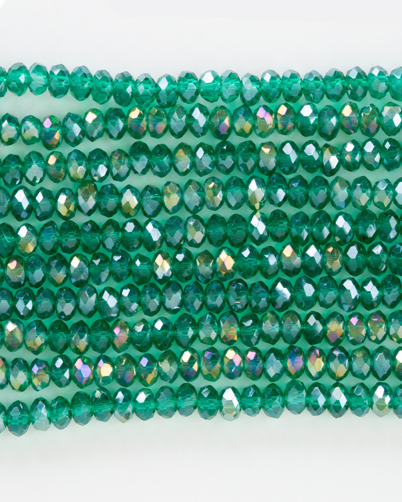 Alaca Yeşil 4mm Kristal Boncuklar Krs0108