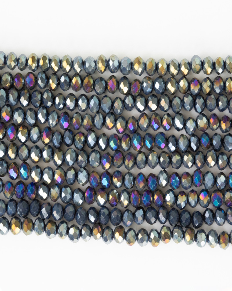 Alaca Mor 4mm Kristal Boncuklar Krs0117