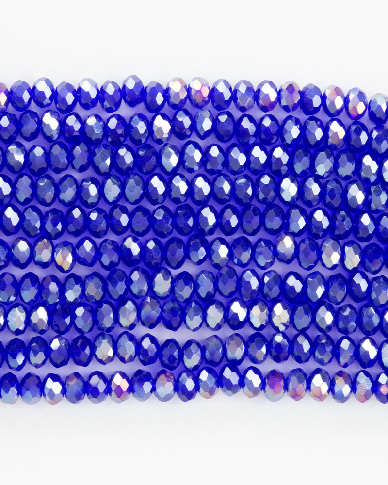 Sax Mavi 4mm Kristal Boncuklar Krs0118