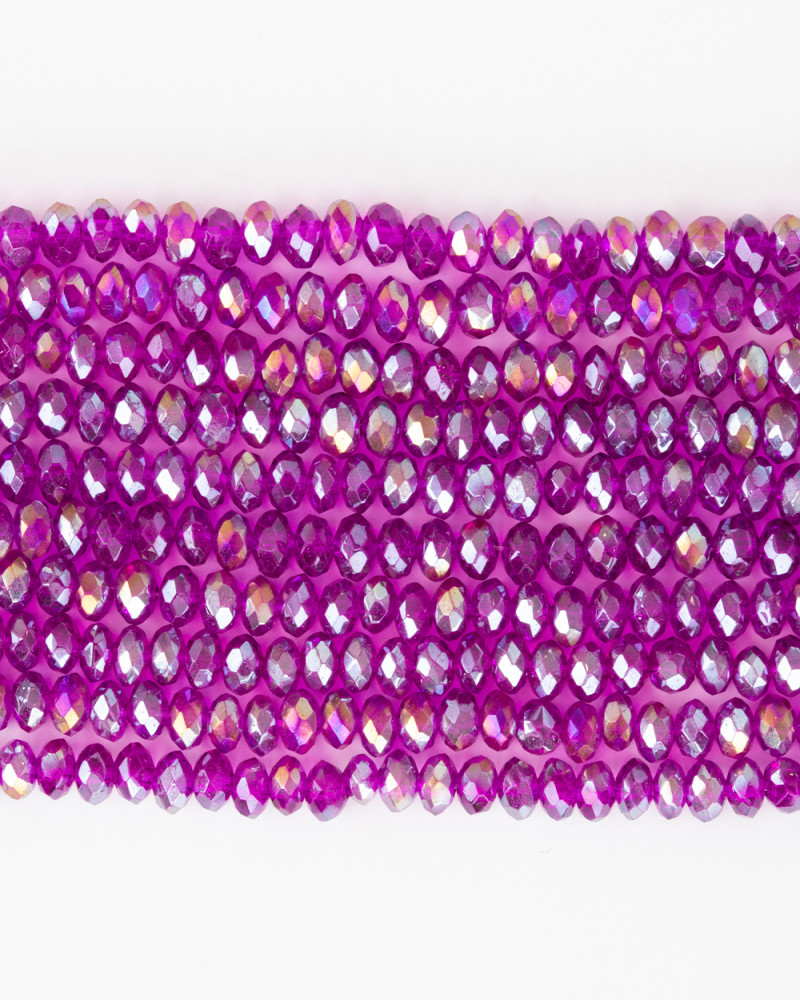 Mor 4mm Kristal Boncuklar Krs0128