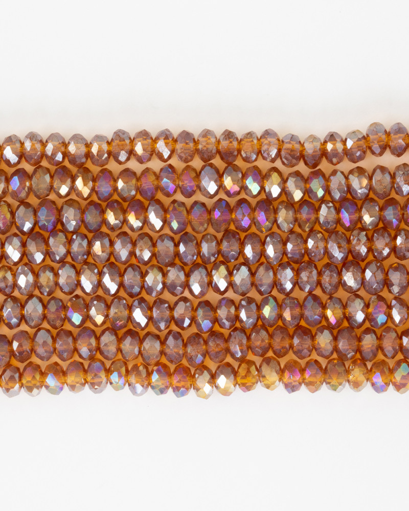 Kahverengi 4mm Kristal Boncuklar Krs0132