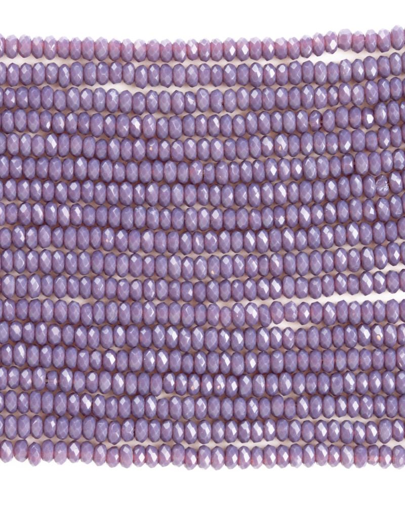 Açık Mor 3mm Kristal Boncuklar Krs0040