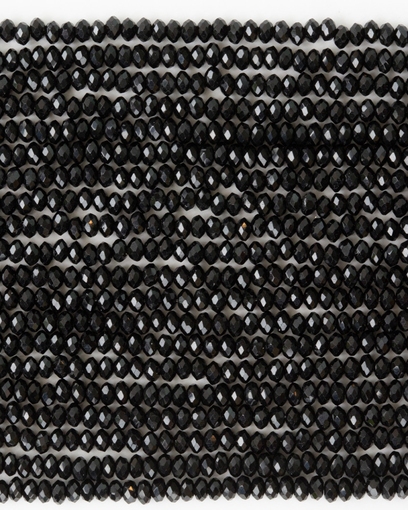 Siyah 3mm Kristal Boncuklar Krs0042