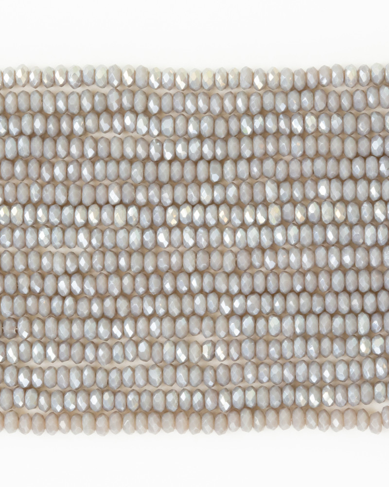 Gri 3mm Kristal Boncuklar Krs0044