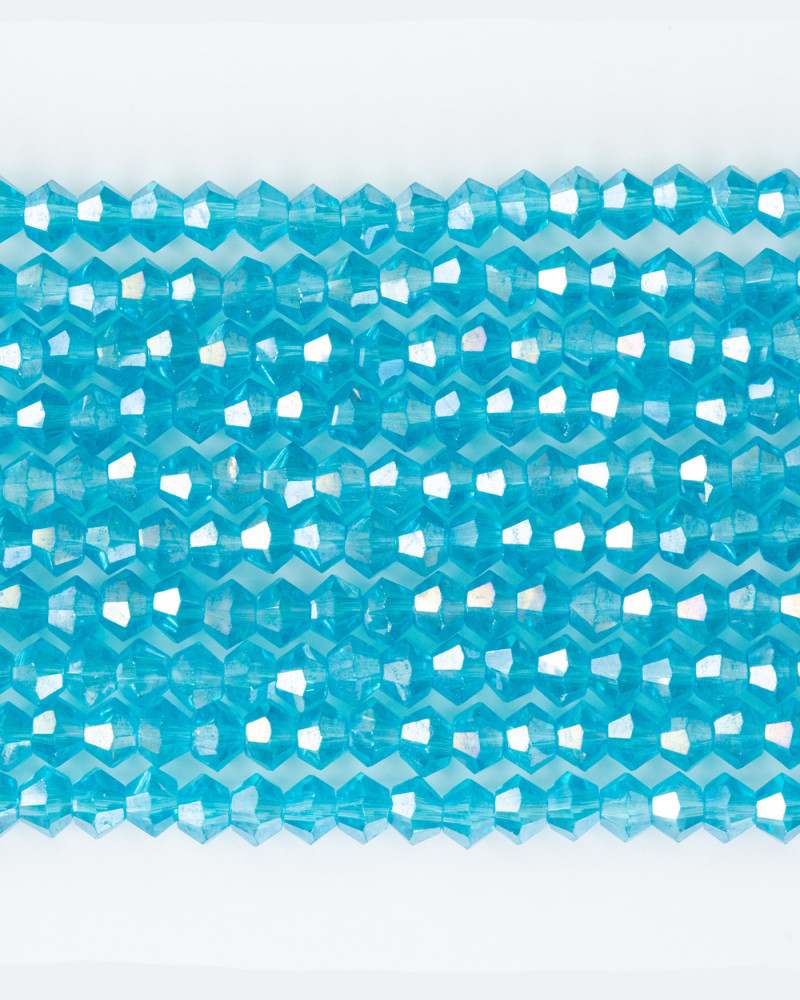 Mavi 4mm Pramit Kristal Boncuklar Krs0057