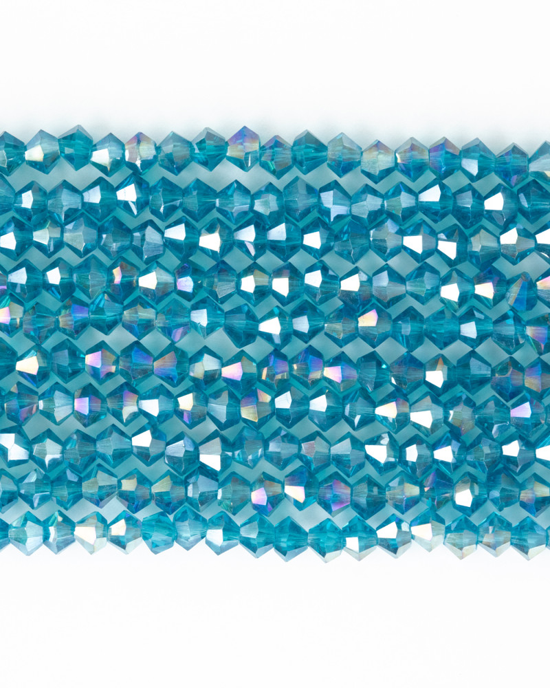 Alaca Mavi 4mm Pramit Kristal Boncuklar Krs0061