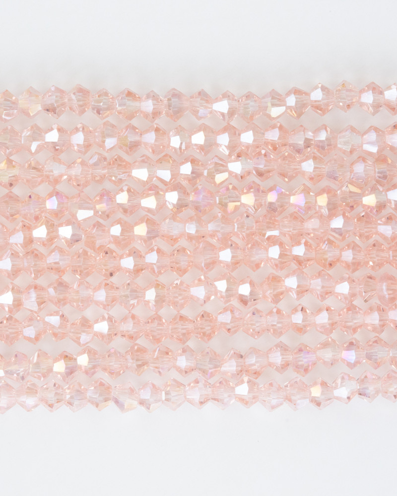 Açık Pembe 4mm Pramit Kristal Boncuklar Krs0068