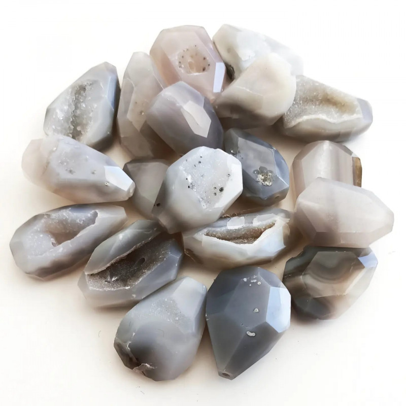 Tekli INDIAN AGATE Doğal Taş Takı Aparatı