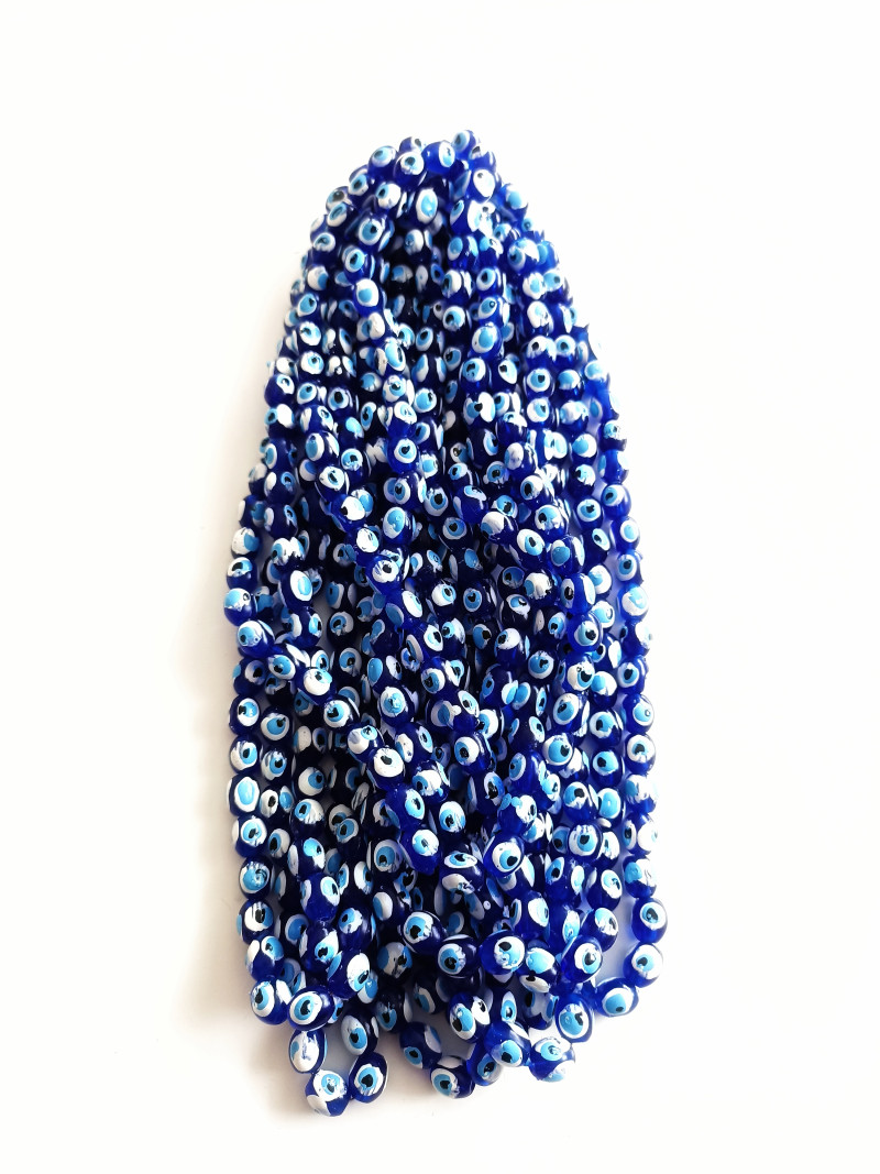 Plastik Dizi Nazar Boncuk 8mm.