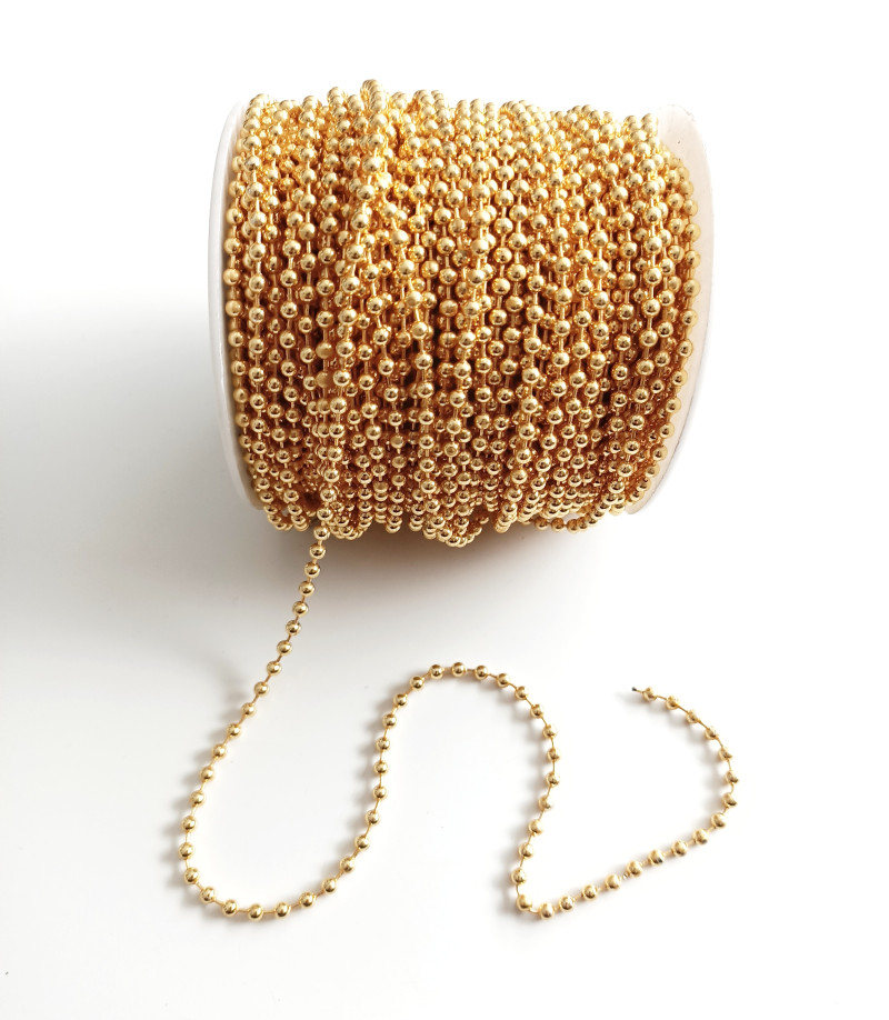 Gold Kaplama Top Zincir