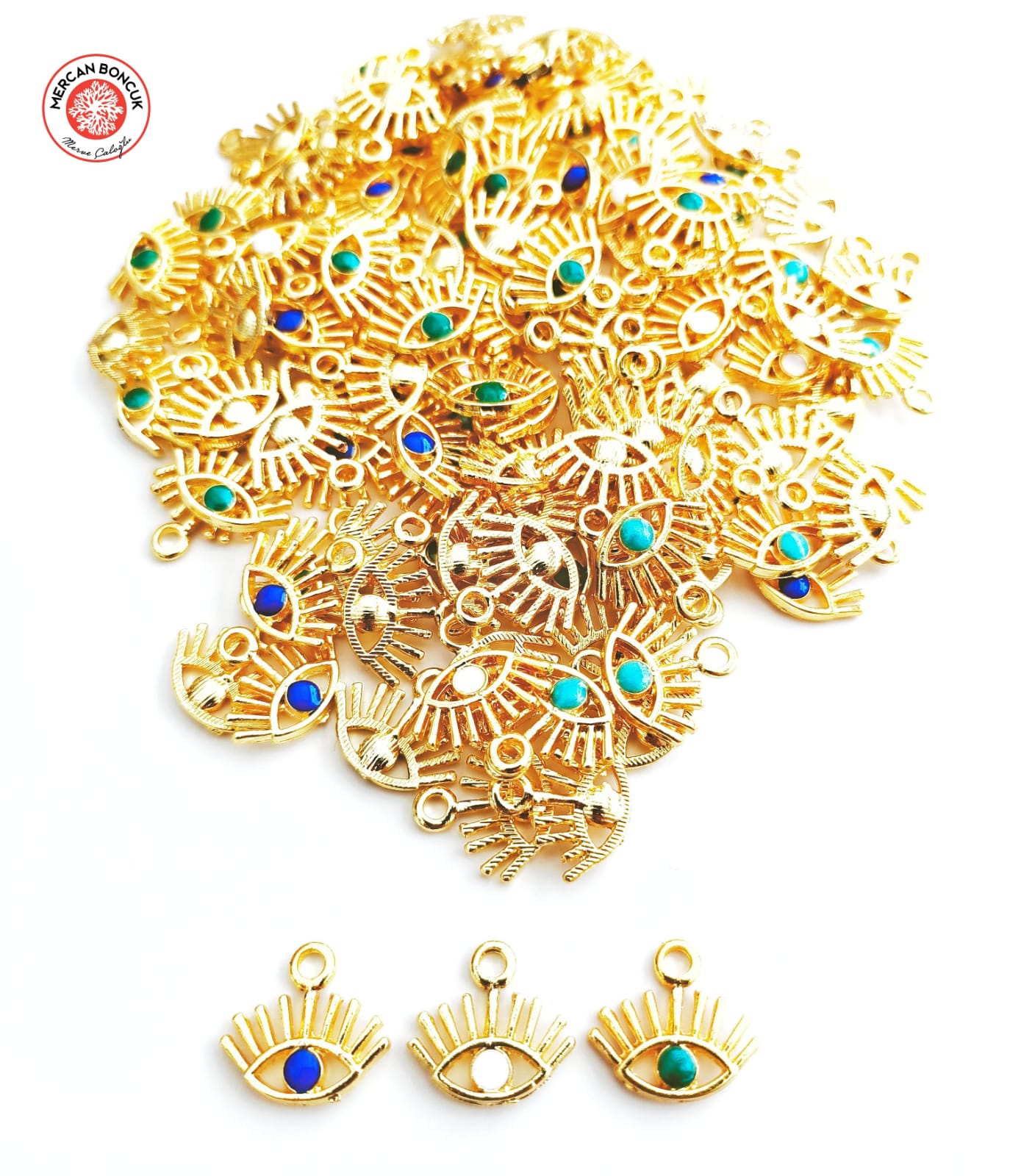  Mineli Göz Figür Takı Ucu